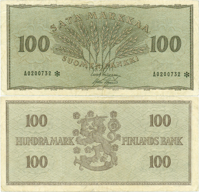 100 Markkaa 1955 A0200732*